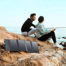 Заредете изображение във визуализатора на галерията – Choetech foldable solar charger solar PV 36W Quick Charge Power Delivery USB / USB Type C (94 x 36 cm) gray (SC006) - TopMag
