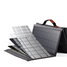 Заредете изображение във визуализатора на галерията – Choetech foldable solar charger solar PV 36W Quick Charge Power Delivery USB / USB Type C (94 x 36 cm) gray (SC006) - TopMag

