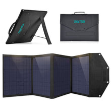 Заредете изображение във визуализатора на галерията – Choetech Foldable Solar Charger 100W 2x USB / 1x USB Type C Power Delivery Quick Charge black (SC009) - TopMag
