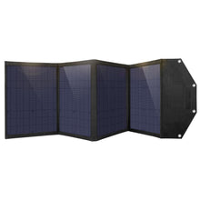 Заредете изображение във визуализатора на галерията – Choetech Foldable Solar Charger 100W 2x USB / 1x USB Type C Power Delivery Quick Charge black (SC009) - TopMag
