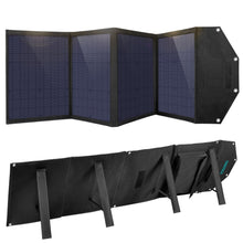 Заредете изображение във визуализатора на галерията – Choetech Foldable Solar Charger 100W 2x USB / 1x USB Type C Power Delivery Quick Charge black (SC009) - TopMag
