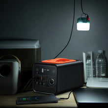 Заредете изображение във визуализатора на галерията – Choetech Portable Mobile Charging Power Station 300W Powerbank 20800mAh USB Type C / 3x USB / Cigarette Lighter Socket / DC Power Delivery Quick Charge FCP AFC Black - TopMag

