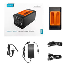 Заредете изображение във визуализатора на галерията – Choetech Portable Mobile Charging Power Station 300W Powerbank 20800mAh USB Type C / 3x USB / Cigarette Lighter Socket / DC Power Delivery Quick Charge FCP AFC Black - TopMag
