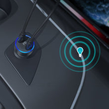 Заредете изображение във визуализатора на галерията – Choetech car charger 2x USB Type C Power Delivery 3.0 QuickCharge 3.0 AFC 36W 2.4A black (C0054) - TopMag
