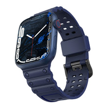 Заредете изображение във визуализатора на галерията – Strap Triple Protection strap for Apple Watch Ultra, SE, 8, 7, 6, 5, 4, 3, 2, 1 (49, 45, 44, 42 mm) bracelet bracelet navy blue
