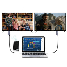 Заредете изображение във визуализатора на галерията – Choetech unidirectional adapter USB type C (male) to HDMI 4K 60Hz (male) + power supply Power Delivery 60W 1,8m gray (XCH-M180-GY) - TopMag

