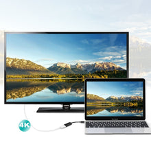 Заредете изображение във визуализатора на галерията – Choetech unidirectional cable adapter USB Type C Thunderbolt 3 (Male) to HDMI 2.0 4K@60Hz (female) black (HUB-H04BK) - TopMag
