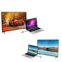 Заредете изображение във визуализатора на галерията – Choetech unidirectional cable adapter USB Type C Thunderbolt 3 (Male) to HDMI 2.0 4K@60Hz (female) black (HUB-H04BK) - TopMag
