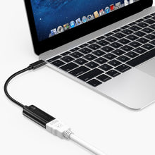 Заредете изображение във визуализатора на галерията – Choetech unidirectional cable adapter USB Type C Thunderbolt 3 (Male) to HDMI 2.0 4K@60Hz (female) black (HUB-H04BK) - TopMag
