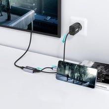 Заредете изображение във визуализатора на галерията – Choetech Unidirectional Cable Adapter from USB Type C to Mini DisplayPort 4K 60Hz gray (HUB-M06) - TopMag
