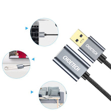 Заредете изображение във визуализатора на галерията – Choetech USB 3.0 (male) - USB 3.0 (female) cable extension 2 m gray (XAA001) - TopMag
