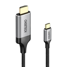 Заредете изображение във визуализатора на галерията – Choetech unidirectional cable adapter USB Type C (Male) to HDMI (Male) 4K 60Hz 2m black (CH0021-BK) - TopMag
