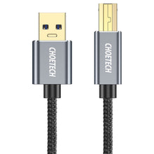 Заредете изображение във визуализатора на галерията – Choetech USB - USB Type B cable printer 3m black (AB0011-BK) - TopMag
