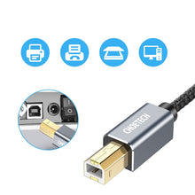 Заредете изображение във визуализатора на галерията – Choetech USB - USB Type B cable printer 3m black (AB0011-BK) - TopMag
