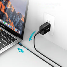 Заредете изображение във визуализатора на галерията – Choetech USB Type C - USB Type C cable 3A 3m black (CC0004) - TopMag
