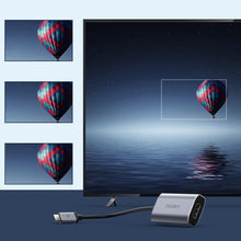 Заредете изображение във визуализатора на галерията – Choetech unidirectional cable adapter USB Type C (Male) to HDMI (Female) 8K@60Hz gray (HUB-H16) - TopMag
