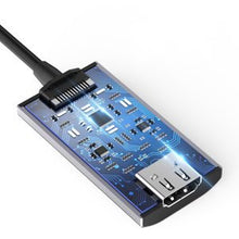 Заредете изображение във визуализатора на галерията – Choetech unidirectional cable adapter USB Type C (Male) to HDMI (Female) 8K@60Hz gray (HUB-H16) - TopMag
