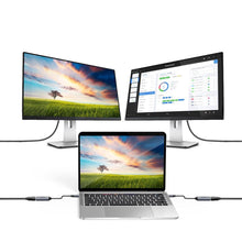 Заредете изображение във визуализатора на галерията – Choetech One-way Cable Adapter from USB Type C (Male) to DisplayPort (Female) 4K 60Hz 20cm gris (HUB-H11) - TopMag

