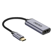 Заредете изображение във визуализатора на галерията – Choetech unidirectional cable adapter HUB USB Type C (male) to HDMI (female) 4K 60Hz gray (HUB-H10) - TopMag

