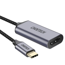 Заредете изображение във визуализатора на галерията – Choetech unidirectional cable adapter HUB USB Type C (male) to HDMI (female) 4K 60Hz gray (HUB-H10) - TopMag
