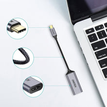 Заредете изображение във визуализатора на галерията – Choetech unidirectional cable adapter HUB USB Type C (male) to HDMI (female) 4K 60Hz gray (HUB-H10) - TopMag
