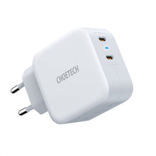 Заредете изображение във визуализатора на галерията – Choetech Fast Wall Charger 2x USB Type C Power Delivery 40W 3A white (PD6009-EU) - TopMag
