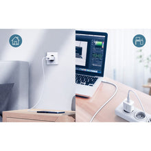 Заредете изображение във визуализатора на галерията – Choetech AC Adapter EU Fast Charging Adapter USB Type C Power Delivery 20W 3A white (PD5005-EU) - TopMag
