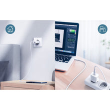 Заредете изображение във визуализатора на галерията – Choetech AC Adapter EU Fast Charging Adapter USB Type C Power Delivery 20W 3A white (PD5005-EU) - TopMag
