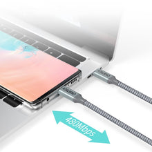 Заредете изображение във визуализатора на галерията – Choetech USB Type C - USB Type C cable 5A 100 W Power Delivery 480 Mbps 1,8 m gray (XCC-1002-GY) - TopMag
