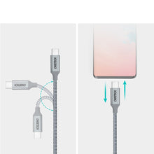 Заредете изображение във визуализатора на галерията – Choetech USB Type C - USB Type C cable 5A 100 W Power Delivery 480 Mbps 1,8 m gray (XCC-1002-GY) - TopMag
