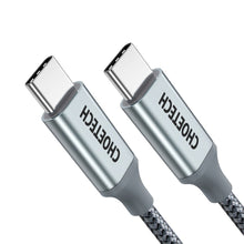 Заредете изображение във визуализатора на галерията – Choetech USB Type C - USB Type C cable 5A 100 W Power Delivery 480 Mbps 1,8 m gray (XCC-1002-GY) - TopMag
