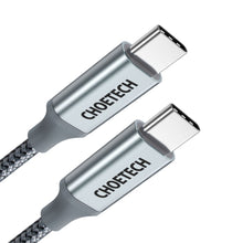 Заредете изображение във визуализатора на галерията – Choetech USB Type C - USB Type C cable 5A 100 W Power Delivery 480 Mbps 1,8 m gray (XCC-1002-GY) - TopMag
