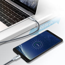 Заредете изображение във визуализатора на галерията – Choetech USB Type C - USB Type C cable 5A 100 W Power Delivery 480 Mbps 1,8 m gray (XCC-1002-GY) - TopMag
