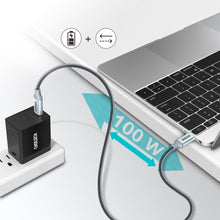 Заредете изображение във визуализатора на галерията – Choetech USB Type C - USB Type C cable 5A 100 W Power Delivery 480 Mbps 1,8 m gray (XCC-1002-GY) - TopMag
