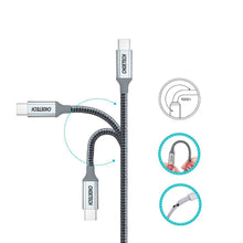 Заредете изображение във визуализатора на галерията – Choetech USB Type C - USB Type C cable 5A 100 W Power Delivery 480 Mbps 1,8 m gray (XCC-1002-GY) - TopMag
