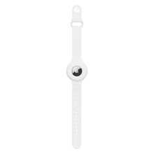Заредете изображение във визуализатора на галерията – Silicone flexible cover wrst band loop case for Apple AirTag white - TopMag
