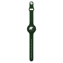 Заредете изображение във визуализатора на галерията – Silicone flexible case wristband wrist pendant case for Apple AirTag locator green - TopMag
