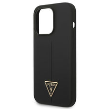 Заредете изображение във визуализатора на галерията – Guess GUHCP14LSLTGK iPhone 14 Pro 6.1" black/black hardcase Silicone Triangle
