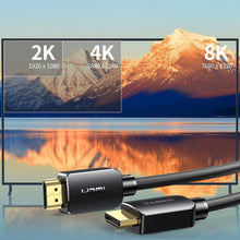 Заредете изображение във визуализатора на галерията – Choetech HDMI 2.1 cable 8K 60Hz 48Gbps / 4K 144Hz / 2K 165 Hz 3D Dynamic HDR 2m black (XHH03) - TopMag
