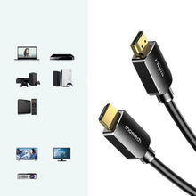 Заредете изображение във визуализатора на галерията – Choetech HDMI 2.1 cable 8K 60Hz 48Gbps / 4K 144Hz / 2K 165 Hz 3D Dynamic HDR 2m black (XHH03) - TopMag
