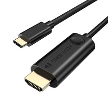 Заредете изображение във визуализатора на галерията – Choetech cable USB Type C - HDMI 4K 30Hz 3m black cable (XCH-0030) - TopMag
