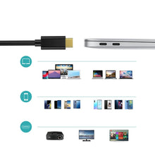 Заредете изображение във визуализатора на галерията – Choetech cable USB Type C - HDMI 4K 30Hz 3m black cable (XCH-0030) - TopMag
