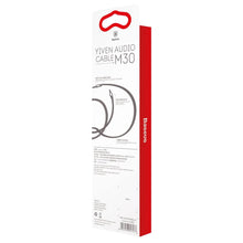 Заредете изображение във визуализатора на галерията – Baseus Yiven M30 stereo AUX audio cable 3.5 mm male mini jack 1.5m red-black (CAM30-C91)
