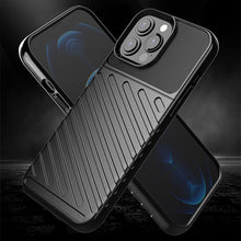Заредете изображение във визуализатора на галерията – Thunder Case Flexible Tough Rugged Cover TPU Case for iPhone 13 Pro Max black - TopMag

