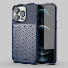 Заредете изображение във визуализатора на галерията – Thunder Case Flexible Tough Rugged Cover TPU Case for iPhone 13 Pro blue - TopMag
