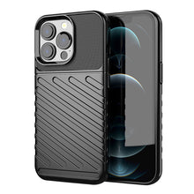 Заредете изображение във визуализатора на галерията – Thunder Case Flexible Tough Rugged Cover TPU Case for iPhone 13 Pro black - TopMag
