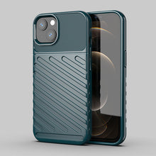 Заредете изображение във визуализатора на галерията – Thunder Case Flexible Tough Rugged Cover TPU Case for iPhone 13 green - TopMag
