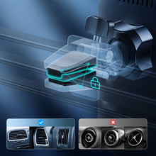 Заредете изображение във визуализатора на галерията – Choetech Car Kit Magnetic Mount Induction Qi Charger 15W (MagSafe Compatible) 1m Black (T200-F) + USB / USB Type C Car Charger - TopMag
