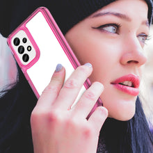Заредете изображение във визуализатора на галерията – Outer Space Case for Samsung Galaxy A33 5G cover with a flexible frame pink
