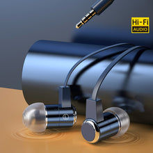 Заредете изображение във визуализатора на галерията – Dudao in-ear headphones headset with remote control and microphone 3.5 mm mini jack blue (X13S) - TopMag
